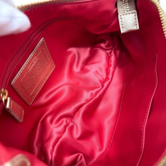 COACH F20761 Poppy Daisy Floral Applique Signature Crossbody Bag Shoulder Bag - Picture 2 of 16